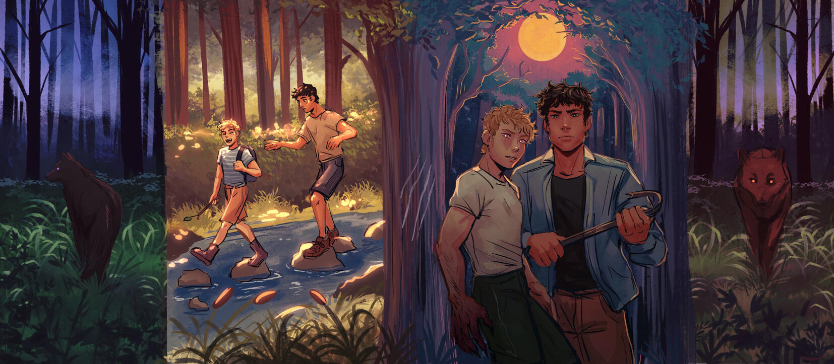 Dust Jacket client work for Wolfsong by TJ Klune